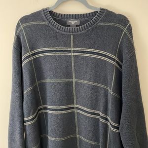 Dockers Blue and Gray Crewneck Sweater